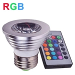 LED Lamp, RGB ES27 base with remote control