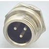 GX12 3pin 12mm panel mounted connector Male