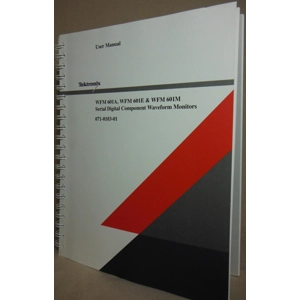Tektronix WFM 601A, 601E, 601M manual