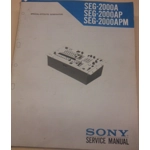 Sony SEG 2000A service manual