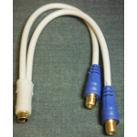 S-Video to 2 x RF video sockets
