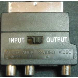 SCART to RCA and S-Video adaptor bi-directional
