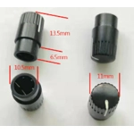 Potentiometer knob 180 degree half shaft