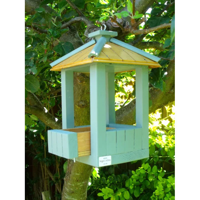 Additional Image for Hanging bird feeder - sage green.