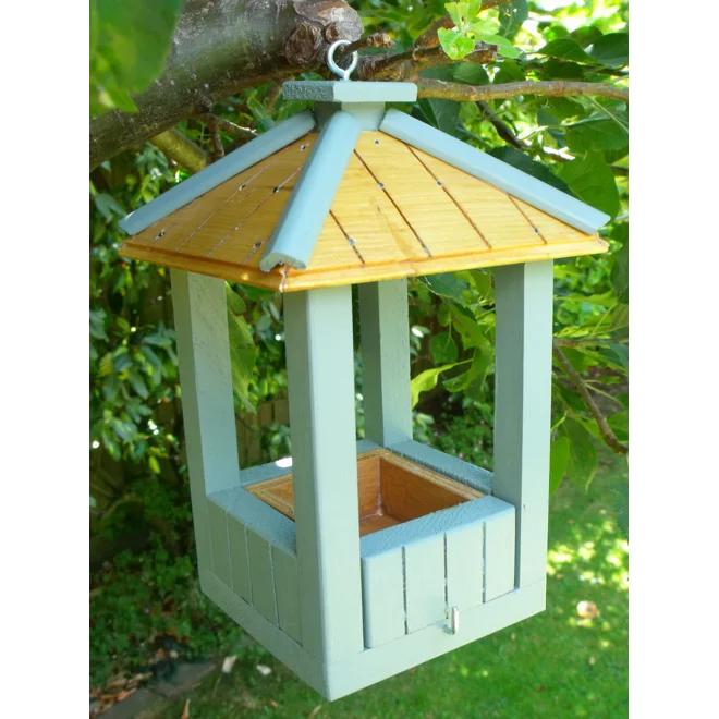 Additional Image for Hanging bird feeder - sage green.