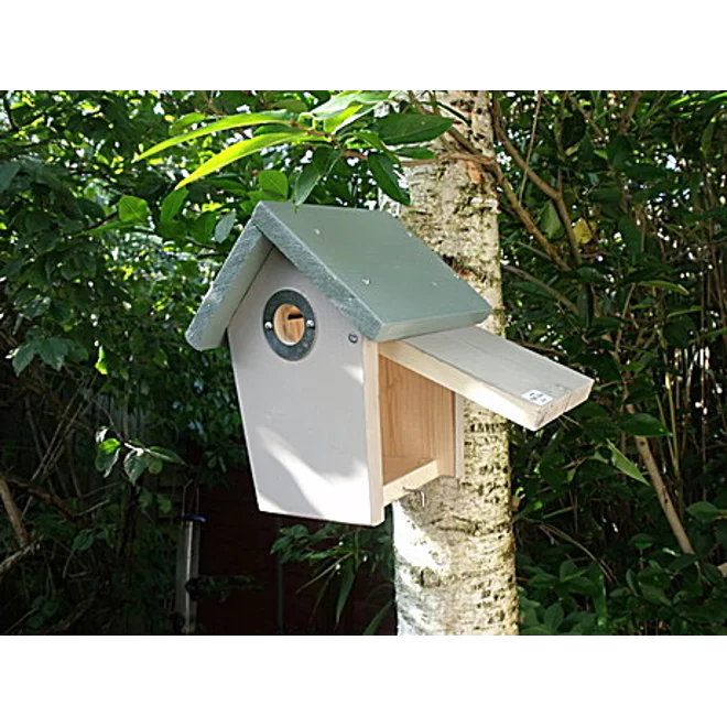 Additional Image for Traditional Tapered Sides Nest Box. Green and beige
