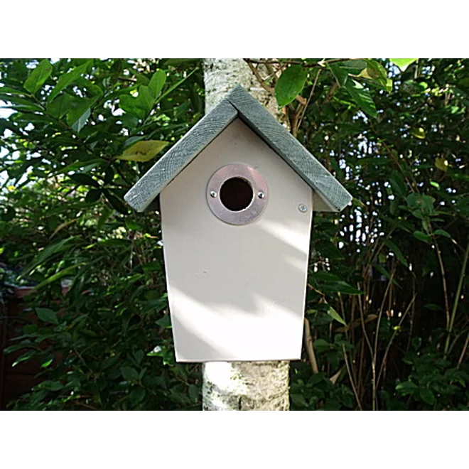 Additional Image for Traditional Tapered Sides Nest Box. Green and beige