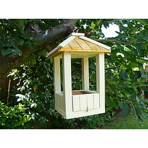 Hanging Bird Feeder - cream