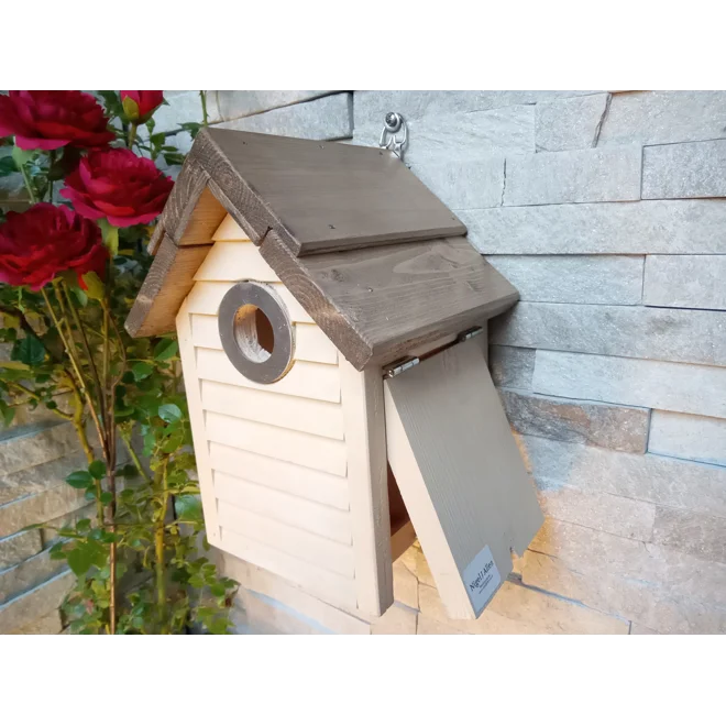 Additional Image for Beach Hut Nest Box. Cream