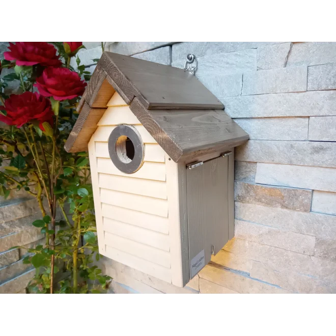 Additional Image for Beach Hut Nest Box. Cream