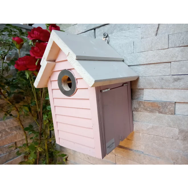 Additional Image for Beach Hut Nest Box. Pink