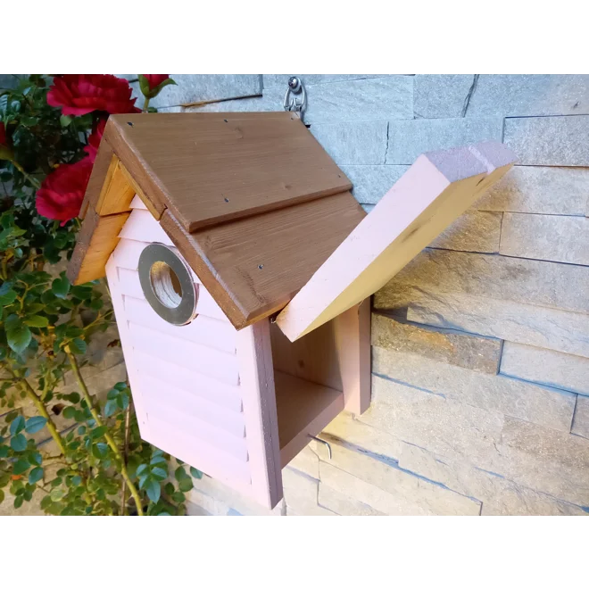 Additional Image for Beach Hut Nest Box. Pink