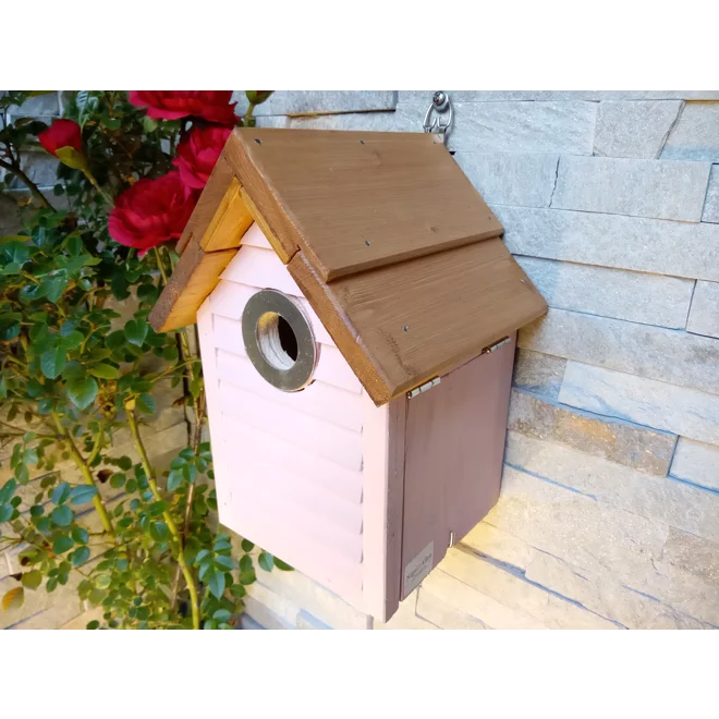 Additional Image for Beach Hut Nest Box. Pink