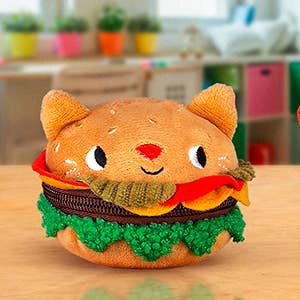 Snackettes Missy Purrger mini book keyring