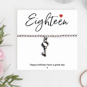 18th Birthday stretch bracelet