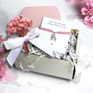Ballet shoes friendship Bracelet & Jewellery box