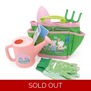 children's 5 piece gardening set with carry bag