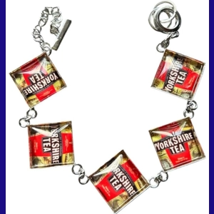 Unique Silver plated Yorkshire Tea bracelet
