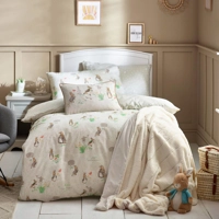Classic Peter Rabbit ™ 100% cotton single duvet set [Natur..