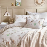 Classic Peter Rabbit ™ 100% cotton single duvet set [Natural]