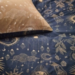 Constellation celestial Gold & Navy bedding Constellation celestial Gold & Navy bedding