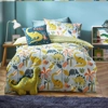 Blue &Green little dinos scandi duvet set