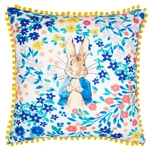 Peter Rabbit™ 100% cotton florelli rich feather filled cushion Peter Rabbit™ 100% cotton florelli rich feather filled cushion