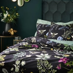 Midnight Bee floral velvet king size duvet set Midnight Bee floral velvet king size duvet set