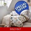Scandi woods Peter Rabbit™ 100% brushed cotton single duvet