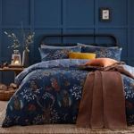 Forest Fauna woodland Navy KING-SIZE duvet cover set Forest Fauna woodland Navy KING-SIZE duvet cover set
