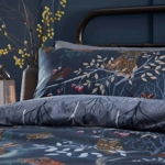 Forest Fauna woodland Navy KING-SIZE duvet cover set Forest Fauna woodland Navy KING-SIZE duvet cover set