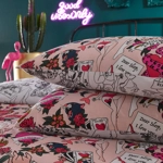 Inked Tattoo inspired Blush DOUBLE duvet cover set Inked Tattoo inspired Blush DOUBLE duvet cover set