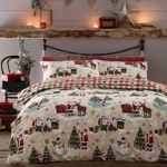 Jolly Santa Christmas KING SIZE duvet cover set Jolly Santa Christmas KING SIZE duvet cover set