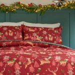 Sleigh team Christmas DOUBLE duvet cover set Sleigh team Christmas DOUBLE duvet cover set