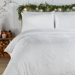 Snow crystals tufted soft touch DOUBLE duvet set Snow crystals tufted soft touch DOUBLE duvet set