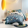 Space race kids 100% cotton SINGLE duvet cover set