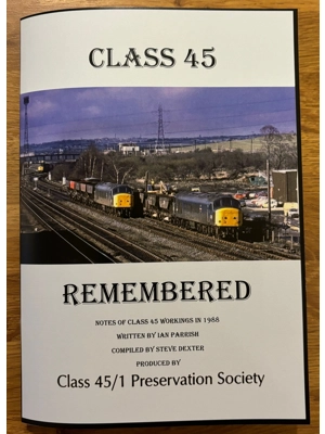 'Class 45 Remembered' Booklet