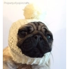 pug dog bobble hat