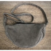 Half Moon Corduroy Embroidered Badger Handbag