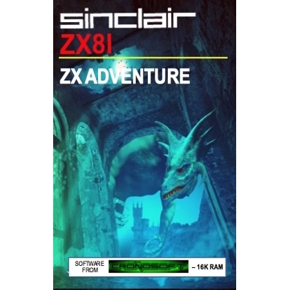 ZX ADVENTURE - Sinclair ZX81 16K RAM, on cassette ZX ADVENTURE - Sinclair ZX81 16K RAM, on cassette