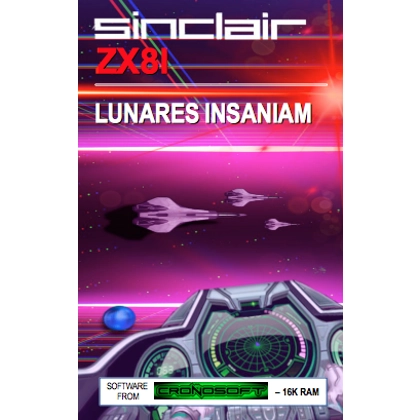 LUNARES INSANIAM Sinclair ZX81 16K cassette LUNARES INSANIAM Sinclair ZX81 16K cassette