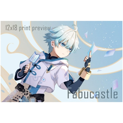 Genshin rendered illust prints (3-4 week shipping)