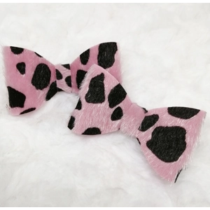 Pink leopard Pigtal set