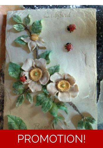 3D style Flower plaque