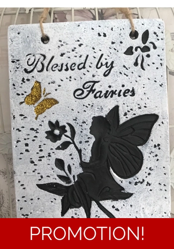 Beautiful fairy wall plaque mould