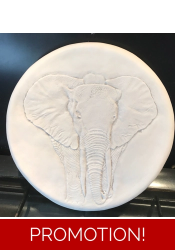 Lovely elephant stepping stone mould