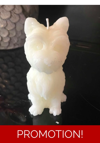 Mould for making this lovelly westie dog cndle/ornament
