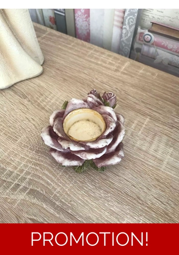 Latex mould for Cute flower candle holder