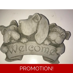 Lovely dog welcome plaque