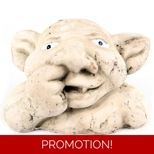 Nose picking gargoyle